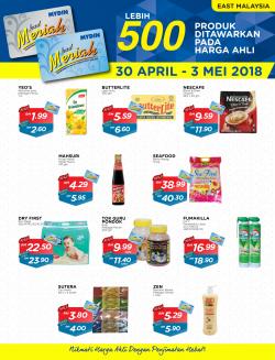 MYDIN Customer Member Price Promotion at East Malaysia (30 April 2018 - 3 May 2018)