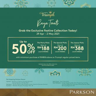Parkson Triumph Raya Sale Up To 50% OFF (29 April 2021 - 2 May 2021)
