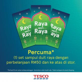 Tesco Hari Raya FREE Raya Packet Promotion