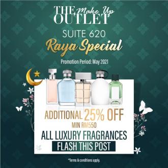 The Make Up Outlet Luxury Fragrance Raya Sale Additional 25% OFF at Johor Premium Outlets (1 May 2021 - 31 May 2021)