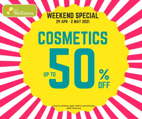 AEON Wellness Cosmetics Weekend Promotion Up To 50% OFF (29 April 2021 - 2 May 2021)