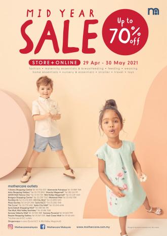 Mothercare Mid Year Sale Up To 70% OFF (29 April 2021 - 30 May 2021)