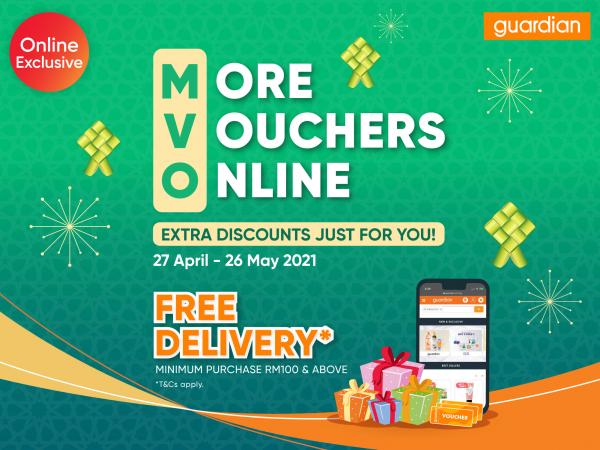 Guardian Online May 2021 FREE Voucher Promotion (27 April 2021 - 26 May 2021)