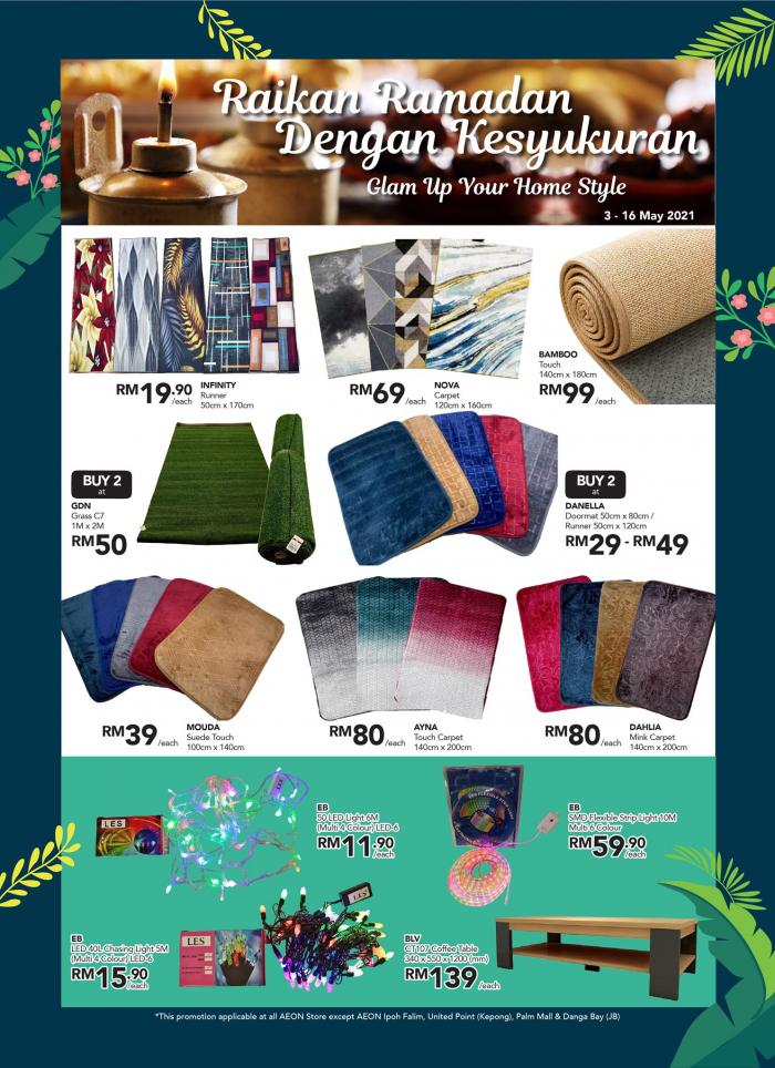 AEON House Decor and Cooking Essentials Promotion (3 May 2021 - 16 May 2021)