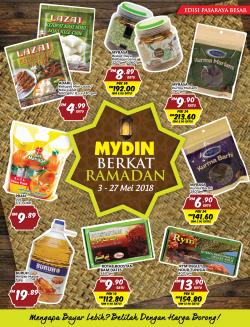 MYDIN Hypermarket Berkat Ramadan Promotion Catalogue (3 May 2018 - 27 May 2018)