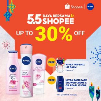 Nivea 5.5 Sale Up To 30% OFF on Shopee (5 May 2021)