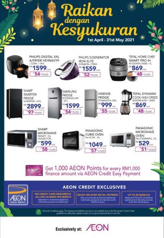 AEON Electrical Appliances Promotion (1 April 2021 - 31 May 2021)