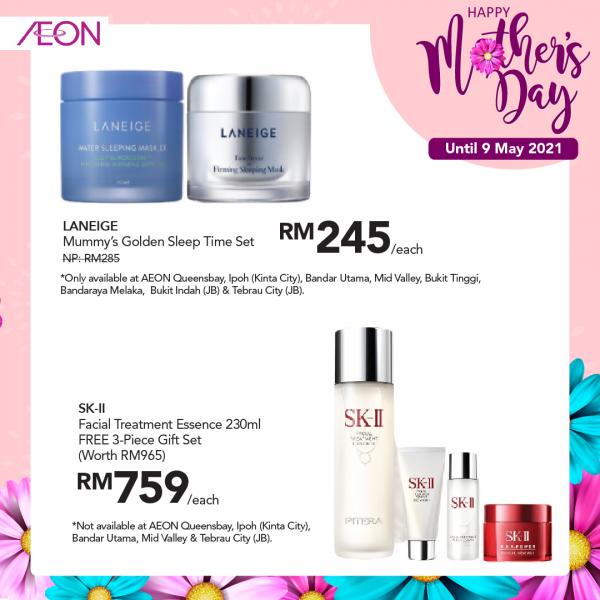 AEON Mother's Day Promotion (valid until 9 May 2021)