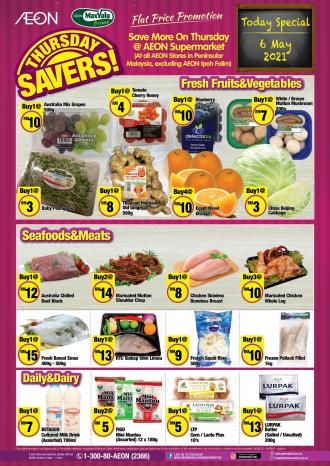 AEON Supermarket Thursday Savers Promotion (6 May 2021)