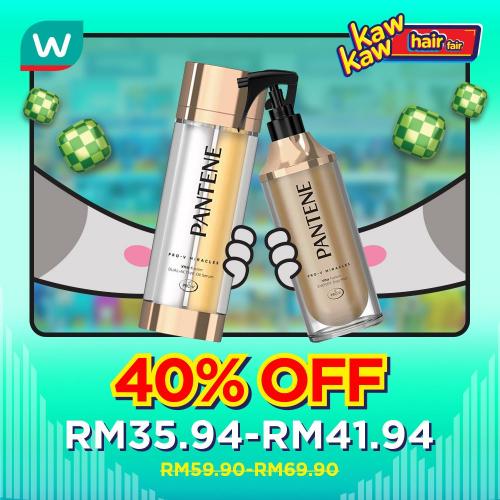 Watsons Hair Color, Styling & Treatment 40% OFF Sale (10 May 2021 - 17 May 2021)