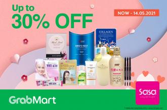 SaSa Promotion Up To 30% OFF on GrabMart (valid until 14 May 2021)