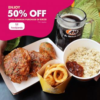 A&W 50% OFF Promotion on FoodPanda