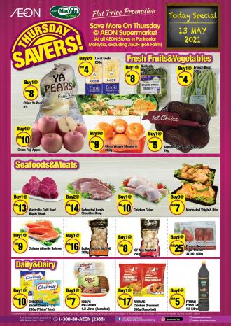 AEON Supermarket Thursday Savers Promotion (13 May 2021)