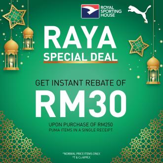 Royal Sporting House Raya Promotion RM30 Instant Rebate (7 May 2021 - 16 May 2021)