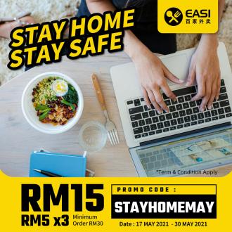 EASI Stay Home Promotion FREE RM15 Promo Code (17 May 2021 - 30 May 2021)