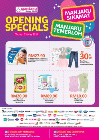 Manjaku Temerloh & Sikamat Opening Promotion (valid until 23 May 2021)