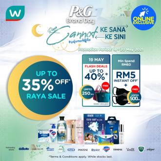 Watsons Online P&G Brand Day Sale Up To 35% OFF (18 May 2021 - 20 May 2021)