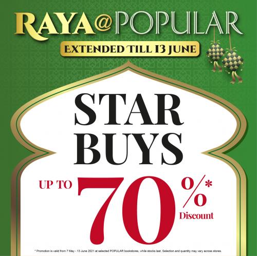 POPULAR Raya Promotion Up To 70% OFF (valid until 13 June 2021)