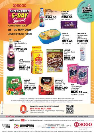 SOGO Kuala Lumpur Supermarket Promotion (26 May 2021 - 30 May 2021)