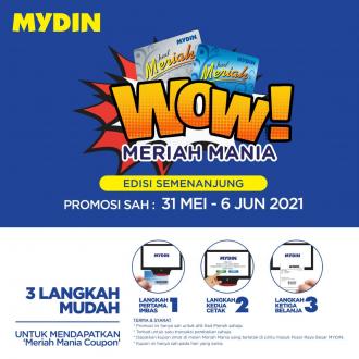 MYDIN Meriah Mania Coupons Promotion (31 May 2021 - 6 June 2021)