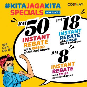 Cosway Online Kita Jaga Kita Promotion Up To RM50 Instant Rebate (1 Jun 2021 - 14 Jun 2021)