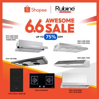 Shopee Rubine 6.6 Sale Up To 75% OFF (6 June 2021)