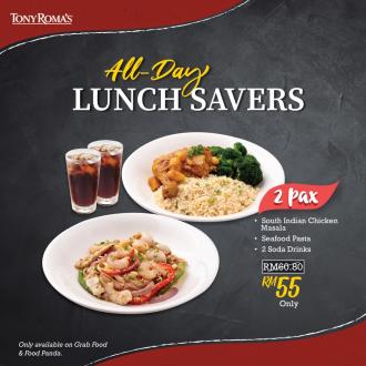 Tony Roma's All Day Lunch Savers Promotion on GrabFood & FoodPanda