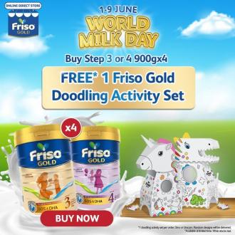 Friso Gold Online World Milk Day Promotion FREE Doodling Activity Set (1 June 2021 - 9 June 2021)