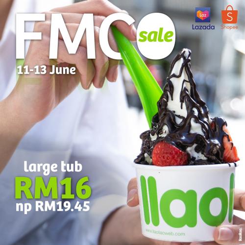 llaollao FMCO Sale on Lazada & Shopee (11 June 2021 - 13 June 2021)