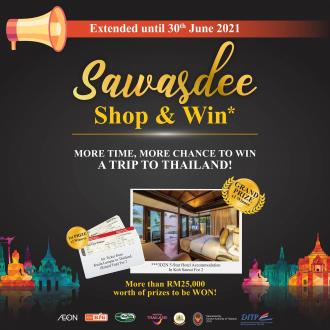 AEON Sawasdee Shop & Win Promotion (valid until 30 June 2021)