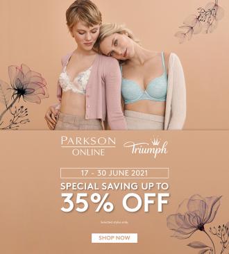 Parkson Online Triumph Sale Up To 35% OFF (17 Jun 2021 - 30 Jun 2021)