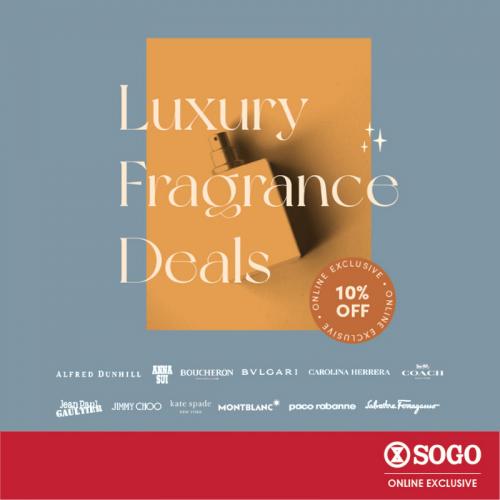 SOGO Online Luxury Fragrance Deals Promotion (valid until 30 June 2021)
