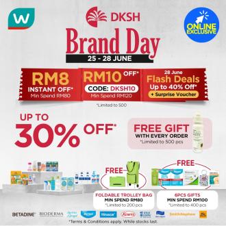 Watsons Online DKSH Brand Day Sale Up To 30% OFF & FREE Promo Code (25 Jun 2021 - 28 Jun 2021)
