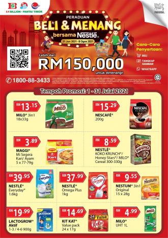 BILLION & Pantai Timor Nestle Promotion (1 July 2021 - 31 July 2021)