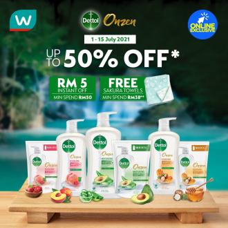 Watsons Online Dettol Promotion Up To 50% OFF (1 Jul 2021 - 15 Jul 2021)