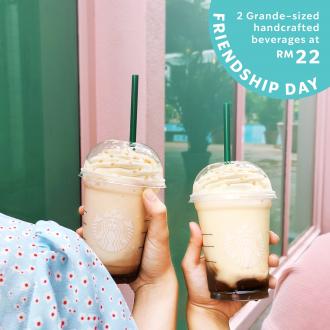Starbucks Friendship Day 2 Grande-Size @ RM22 Promotion (every Friday)