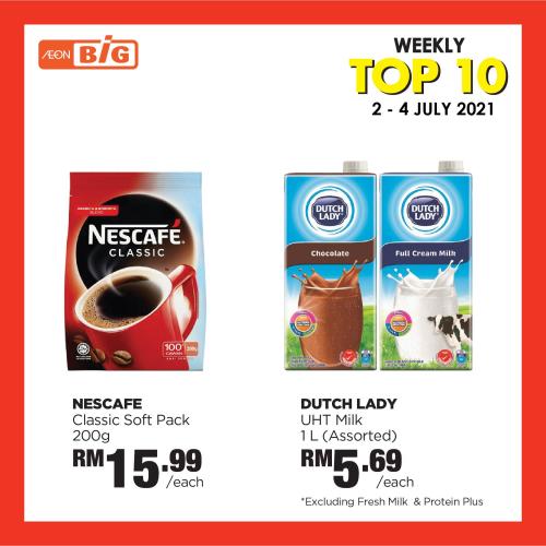 AEON BiG Weekly Top 10 Promotion (2 July 2021 - 4 July 2021)