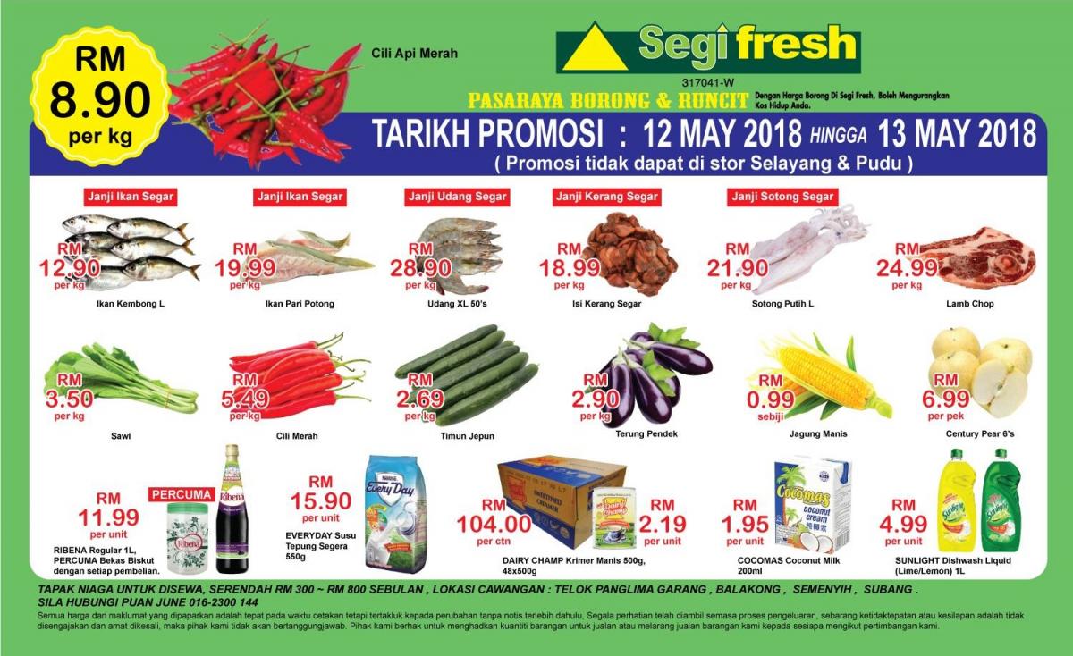 Segi Fresh Weekend Promotion (12 May 2018 - 13 May 2018)