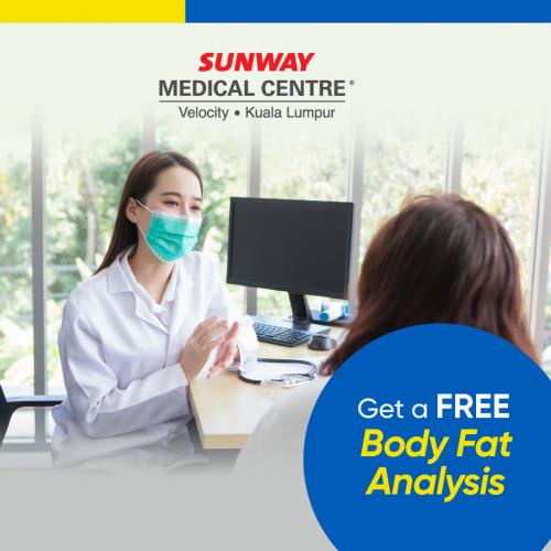 Sunway Medical Centre Velocity FREE Body Fat Analysis Promotion With Touch 'n Go eWallet (1 July 2021 - 30 September 2021)