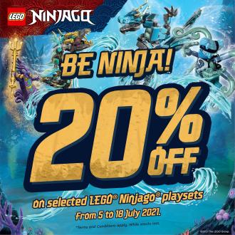 Lego Ninjago Be Ninja 20% OFF Promotion (5 July 2021 - 18 July 2021)