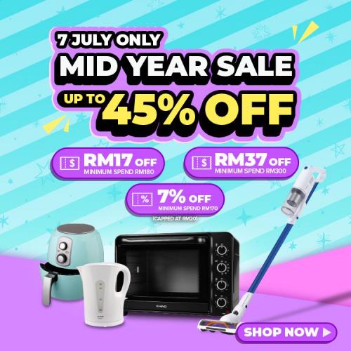 Khind Online 7.7 Mid Year Sale Up To 45% OFF (7 July 2021)