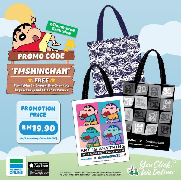 FamilyMart Crayon ShinChan Tote Bag @ RM19.90 Promotion
