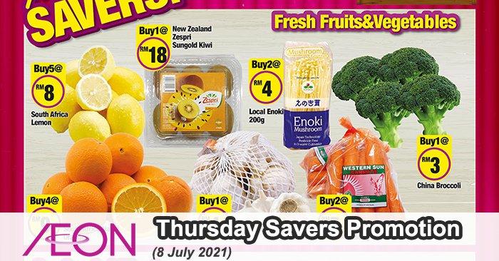 AEON Supermarket Thursday Savers Promotion (8 Jul 2021)