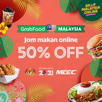 GrabFood Jom Makan Online 50% OFF Promo Code Promotion