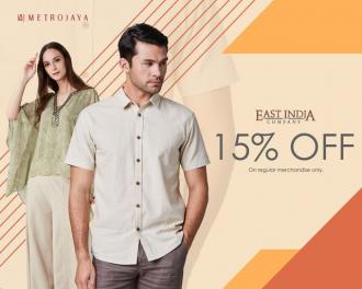 Metrojaya East India Sale 15% OFF