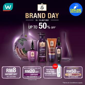 Watsons Online Ryo Brand Day Sale Up To 50% OFF & FREE Promo Code (13 Jul 2021 - 15 Jul 2021)