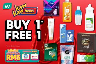 Watsons Kaw Kaw Deals Sale Buy 1 FREE 1 (15 July 2021 - 20 July 2021)