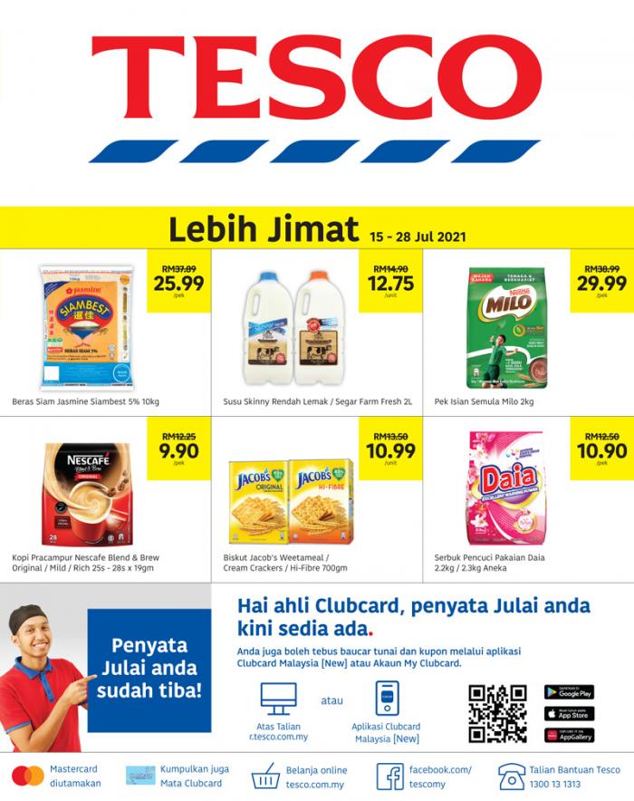 Tesco Lebih Jimat Promotion Catalogue (15 Jul 2021 28 Jul 2021)