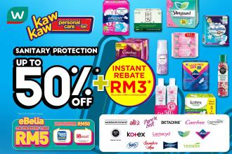Watsons Sanitary Protection Sale Up To 50% OFF (15 July 2021 - 17 July 2021)