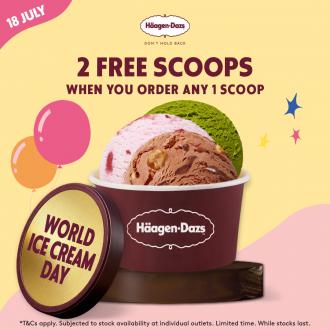 Haagen-Dazs World Ice Cream Day FREE Ice Cream Promotion (18 July 2021)